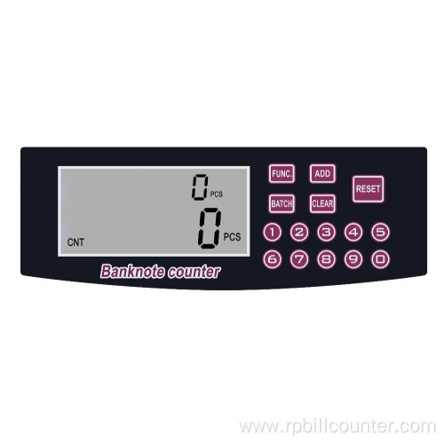 LCD display bill counter UV MG money detector